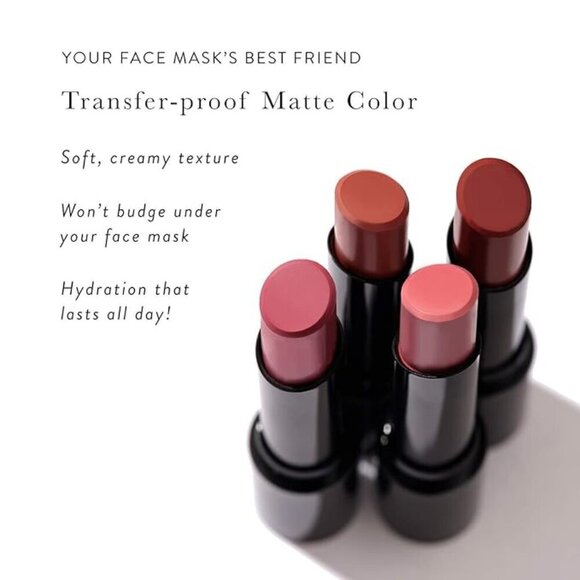 LAURA GELLER  Smart Pout Transfer Proof Moisturizing Matte Lipstick in WISE - Picture 3 of 5